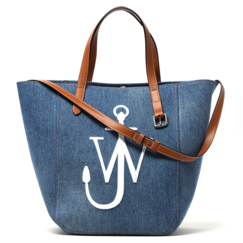 Jw Anderson Large Blue Denim Tote